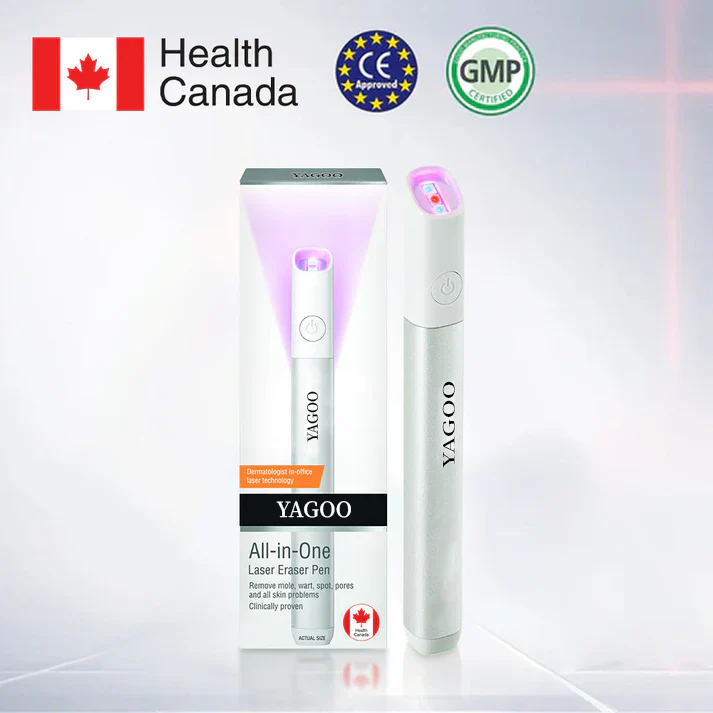 Yagoo™Canada latest All-in-One CO₂ Laser Eraser Pen | Removes Moles, Warts, Skin Flaws & Pigmentation