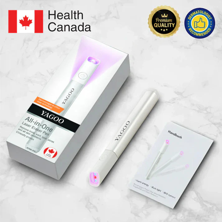 Yagoo™Canada latest All-in-One CO₂ Laser Eraser Pen | Removes Moles, Warts, Skin Flaws & Pigmentation