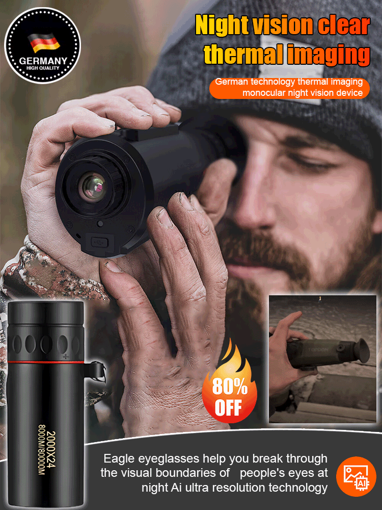🔥Only a few full sets❤️German-engineered thermal imaging technology. ✨Detects heat signatures up to 1200 yards away Instantly. ﻿
