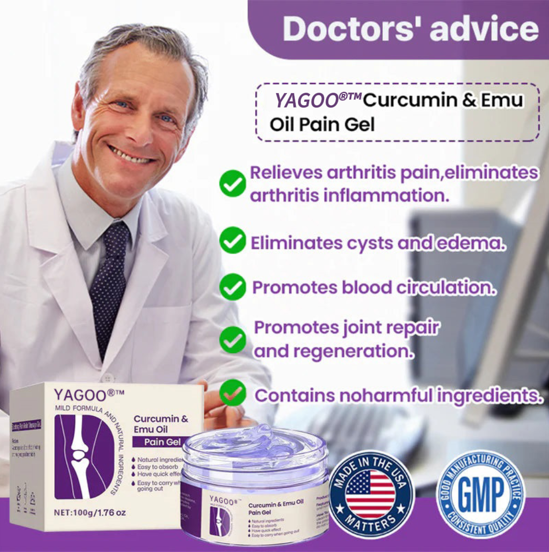 Yagoo®™ Curcumin & Emu Oil Pain Gel – 🏥Inspired by US Osteopathic Practices